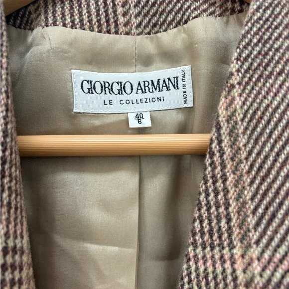 Vintage Giorgio Armani Collezioni 100% wool riding blazer made in Italy size 40 - Picture 4 of 6